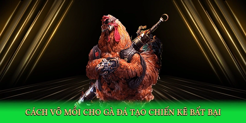 Cách vô mồi cho gà đá tạo chiến kê bất bại